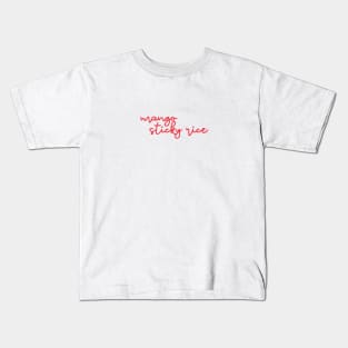 mango sticky rice - Thai red - Flag color Kids T-Shirt